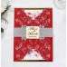 Wedding Invitation Rectangle Slap-up Invitation Card Laser Holiday Card With  Paper Tape